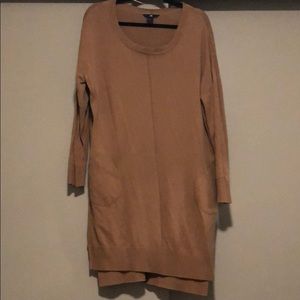 Brown sweater dress
